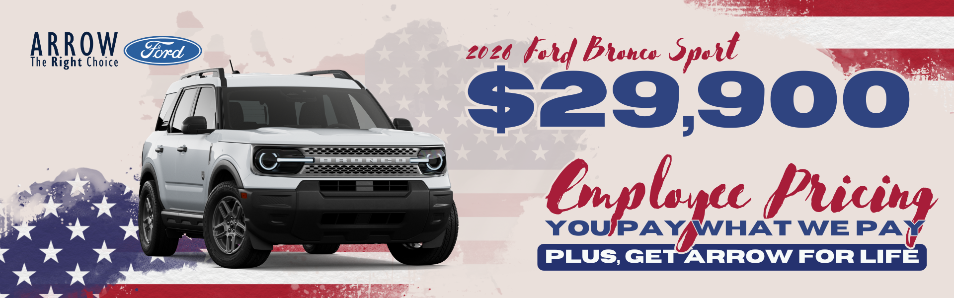 2026 Ford Bronco Sport starting at $29,900 at Arrow Ford