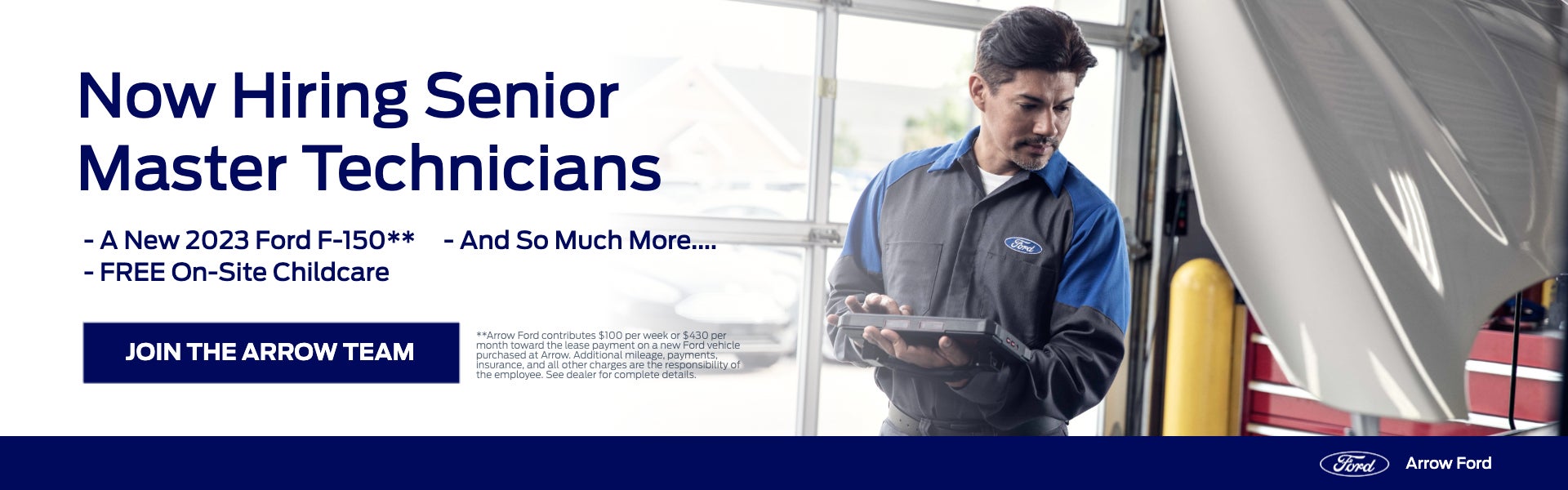 Now hiring senior master technician 