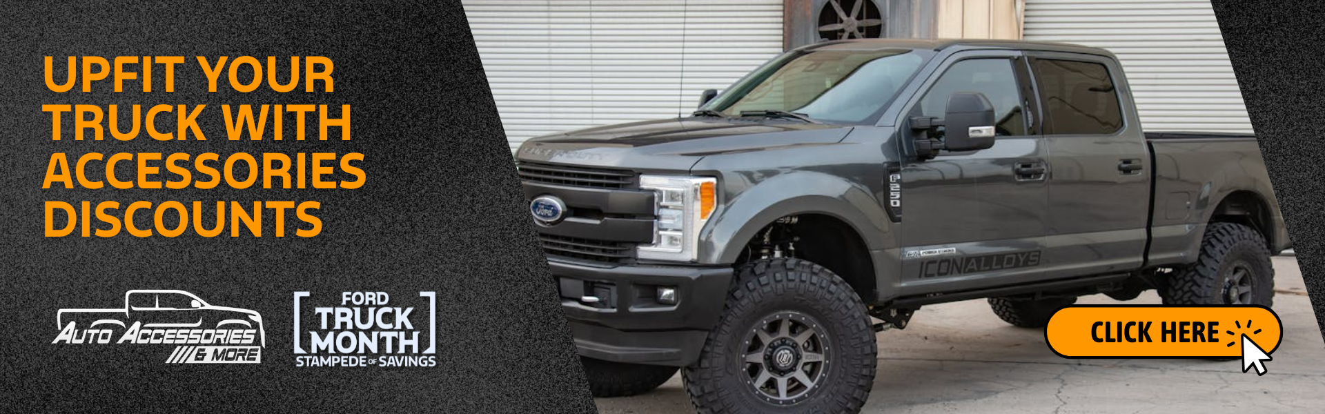 Accessories Discounts for Truck Month with photo of F-150