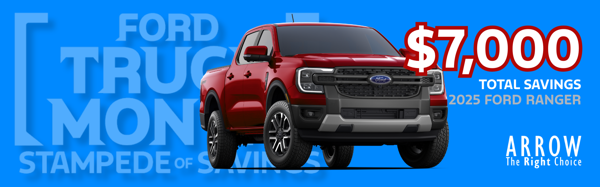 $7000 Off New Ford Ranger at Arrow Ford in Abilene, TX
