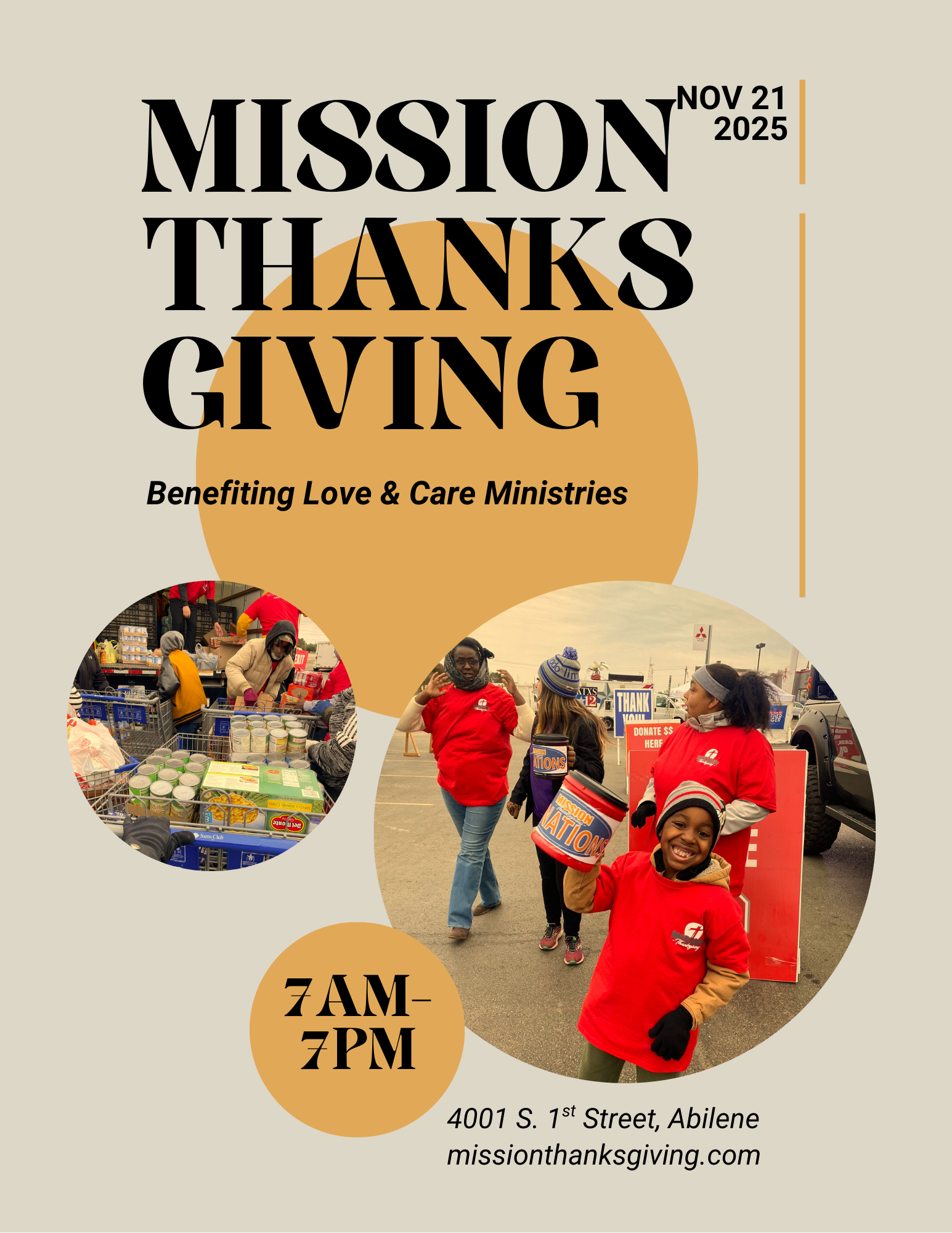 Mission Thanksgiving 2024 Flyer