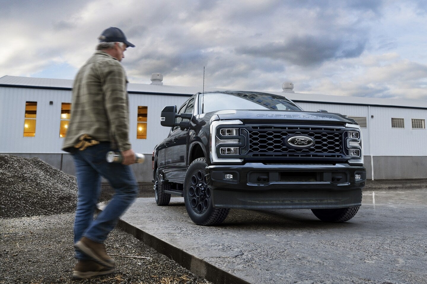 2025 Ford Super Duty in the black appearance Package