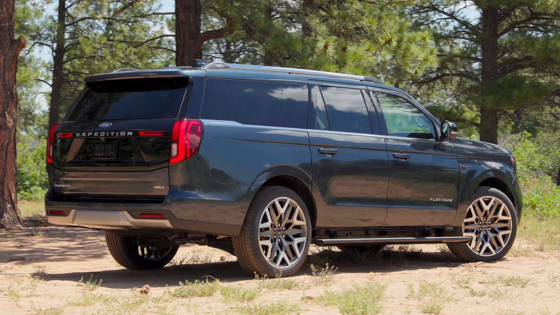 ford expedition at a camping site