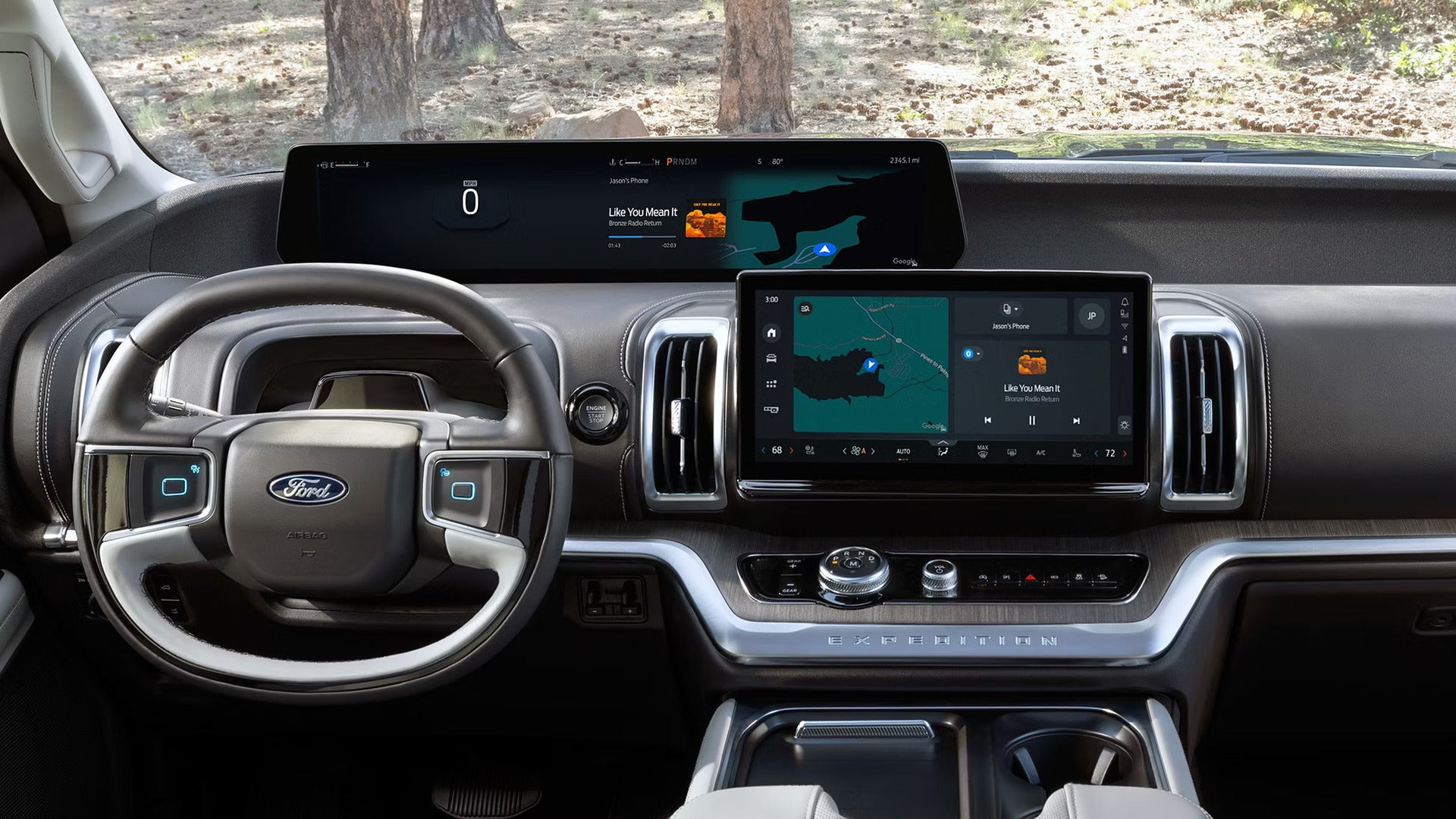 2026 Ford Expedition 24-inch panoramic display screen interior