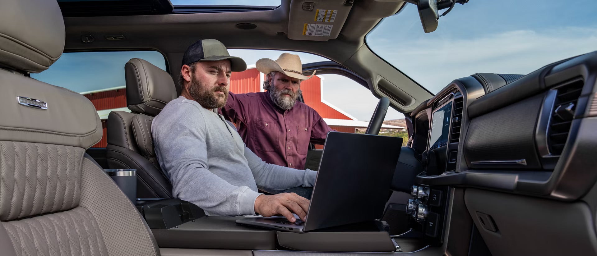 Two Guys Sitting in the 2026 Ford F-150