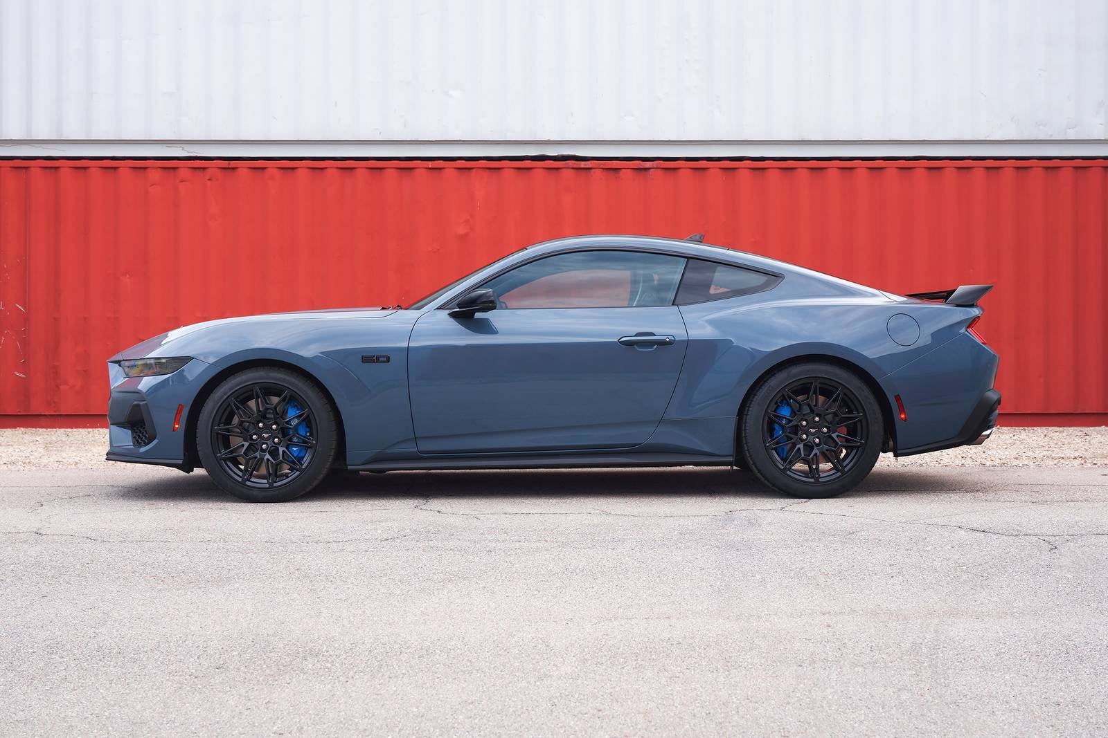 an exterior view of the side profile of the new 2026 Ford Mustang