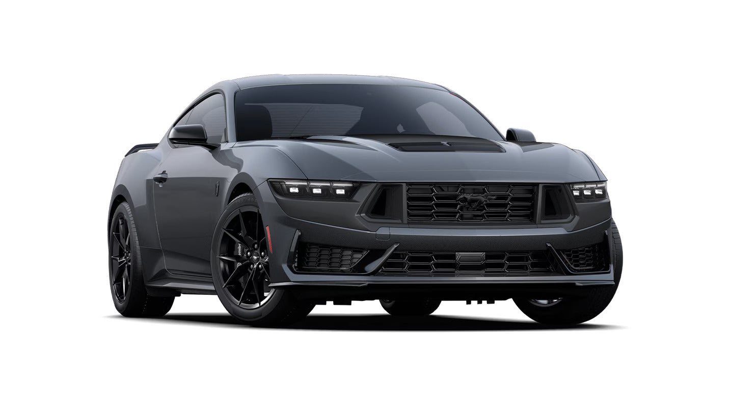 The ford mustang Dark Horse trim.