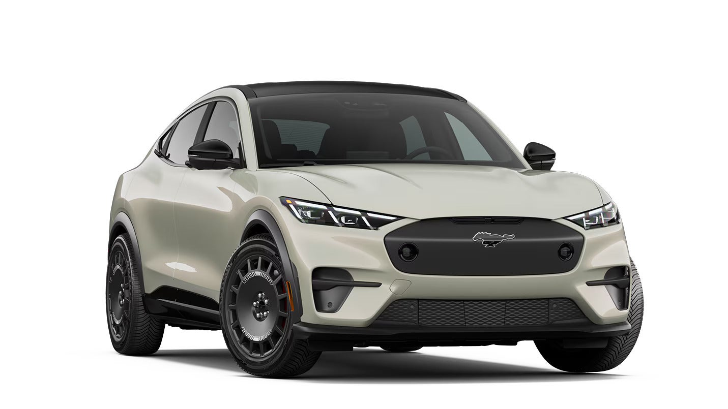 The Mustang Mach-E Rally trim.