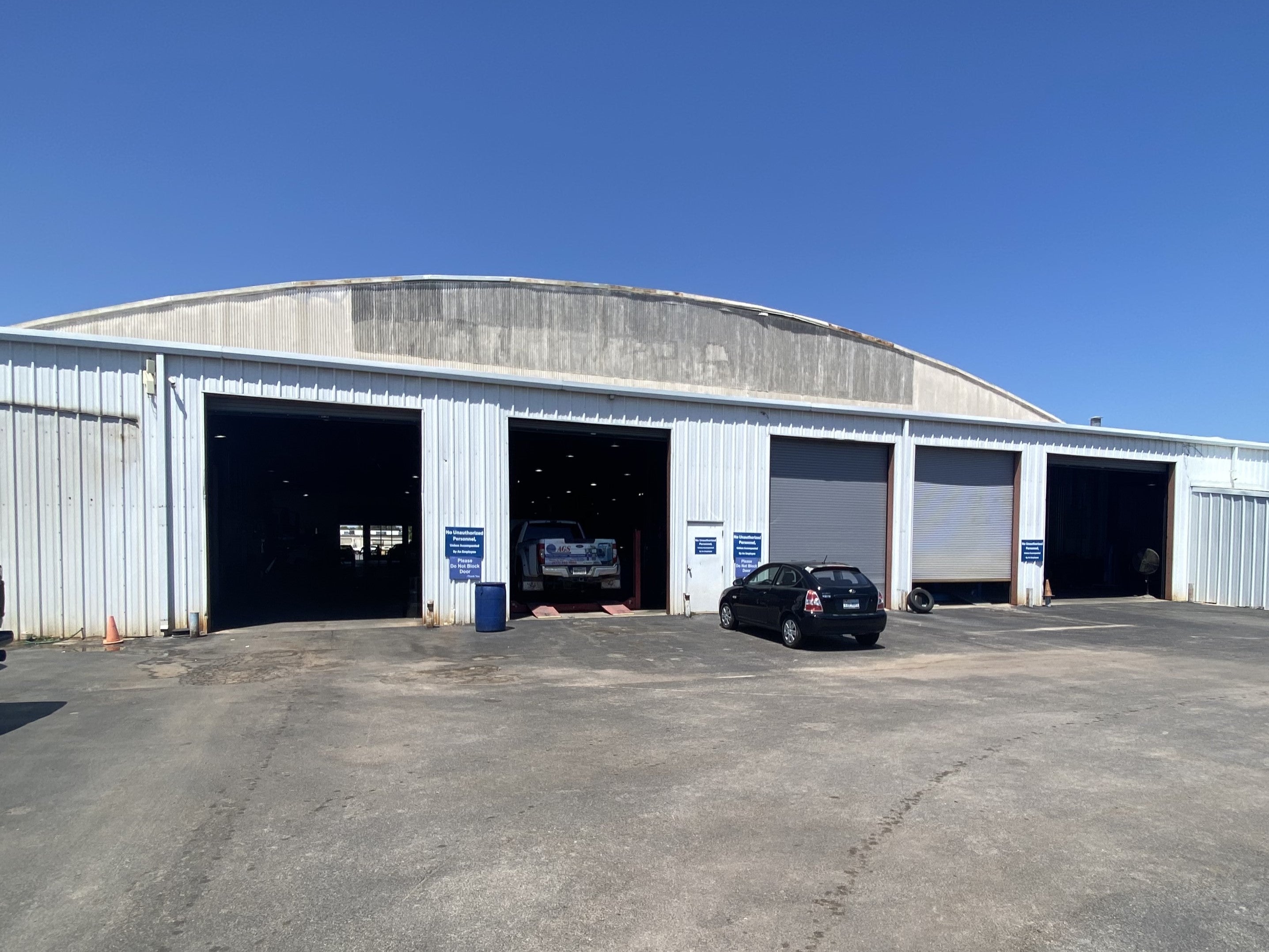 Back of Service Department