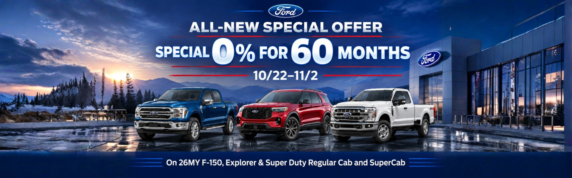 0% FOR 60 MONTHS FOR WELL QUALIFIED BUYERS AT ARROW FORD